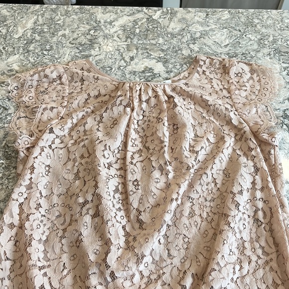Joie lace top beige creme with bow size M gorgeous! - Picture 8 of 10